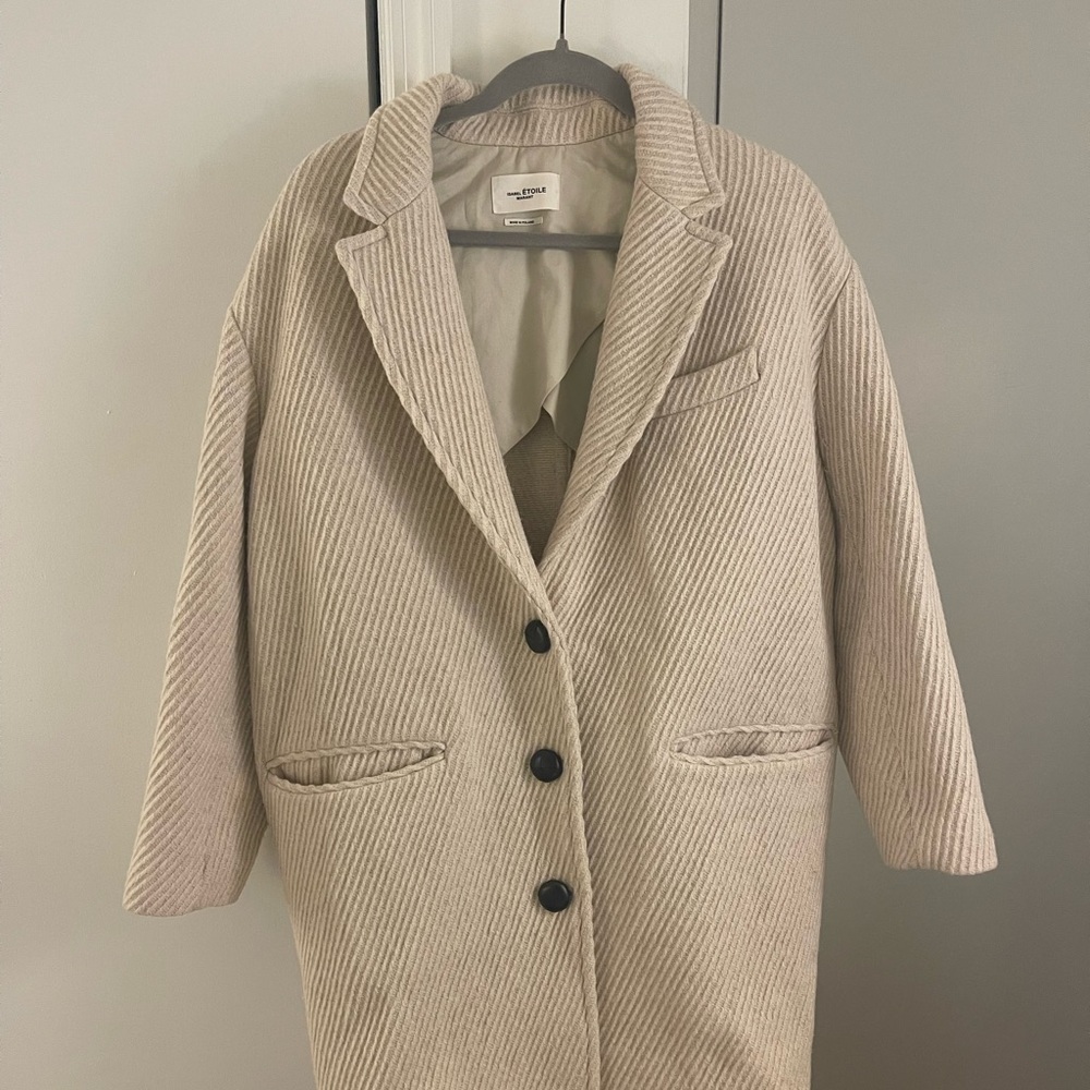 Isabel Marant Etoile Cream Wool Coat